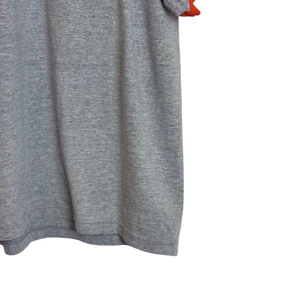 LAS VEGAS Ringer T-Shirt L.A.T Sport Gray Orange Trim Graphic Tee Mens L Retro - Picture 6 of 13